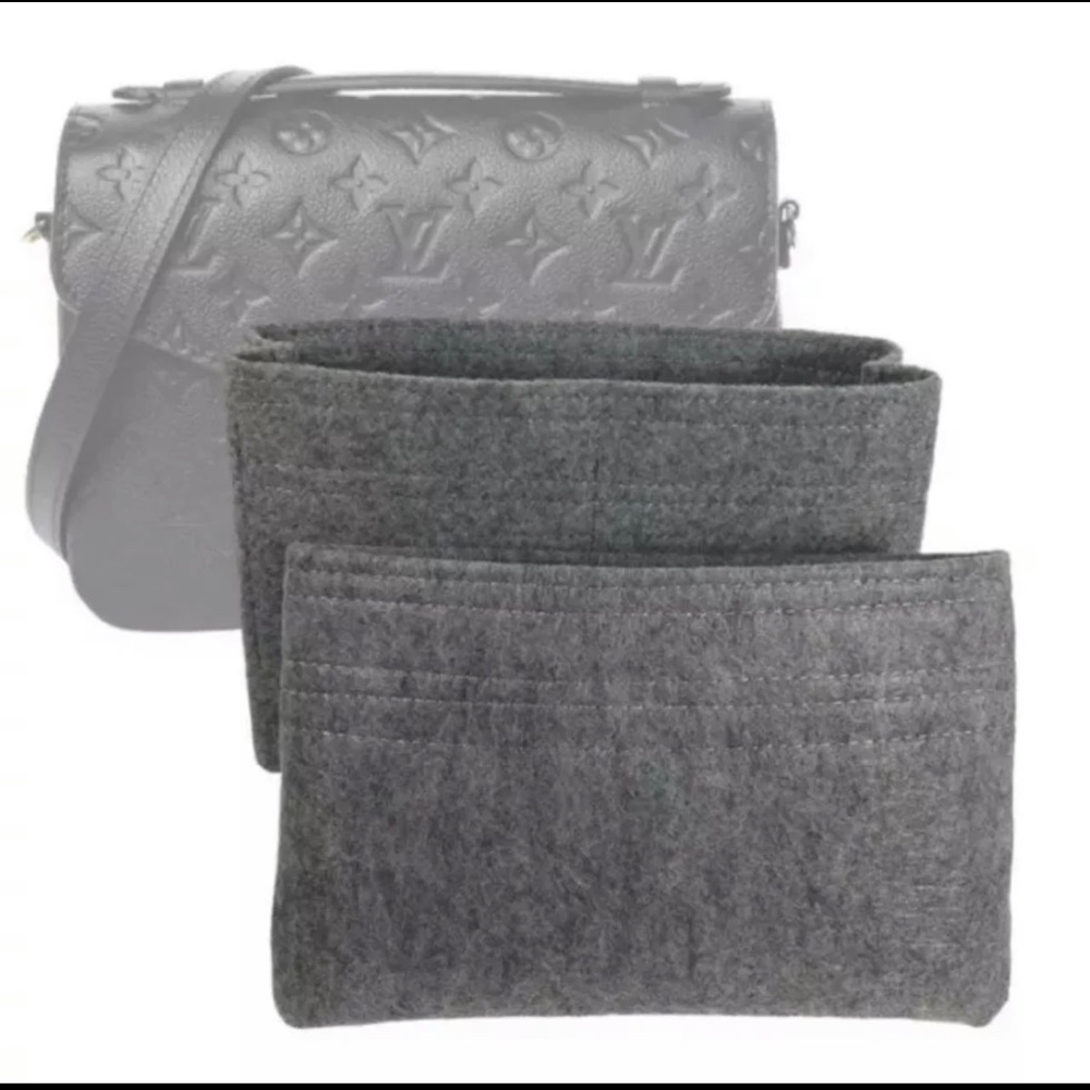 Women's black Felt Crossbody Bag Organizer Insert - Versatile Purse Organizer